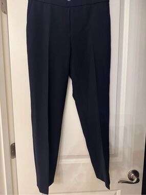 Theory Navy Tailored Slim Dress Pants